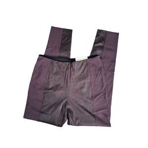 Soft Surroundings Plum and Espresso Panel Leggings